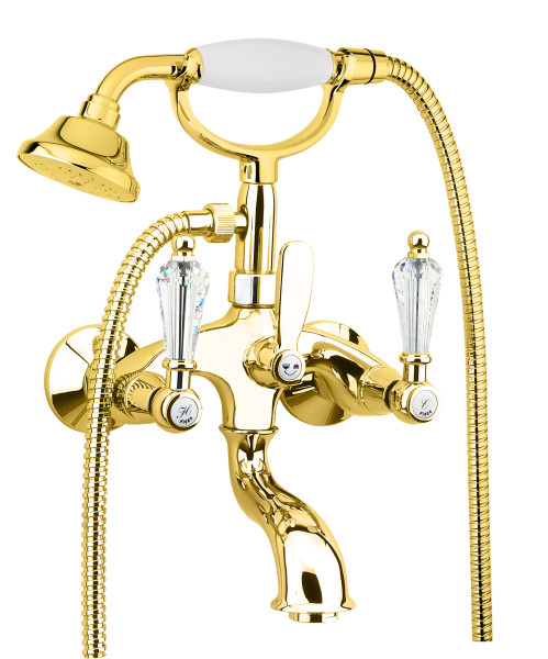 Смеситель для ванны Fiore GIOIELLI (SWAROVSKI®) 08OO0600, золото. Фото 1