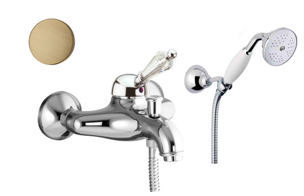 Смеситель для ванны Fiore IMPERIAL-SKY  (SWAROVSKI®) 82ZZ5104, бронза. Фото 1