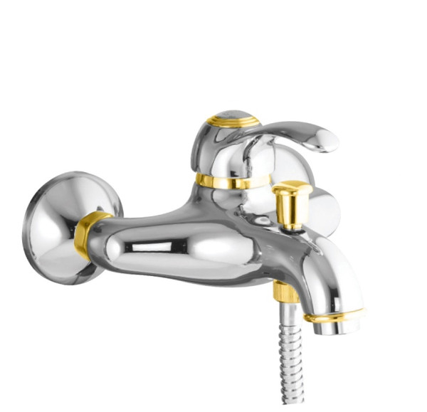 Смеситель для ванны Fiore Jafar 47CO5101, хром-золото. Фото 1
