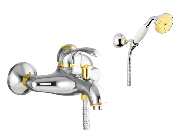 Смеситель для ванны Fiore Jafar 47CO5104, хром-золото. Фото 1