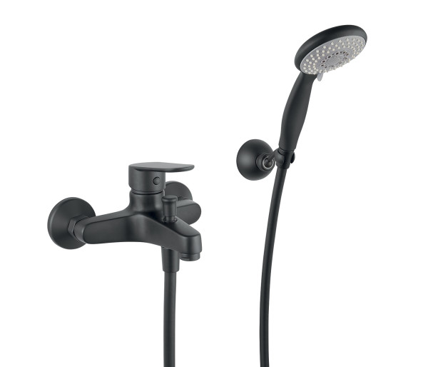 Смеситель для ванны Fiore KEVON BLACK MATT 81NN1509, черный. Фото 1