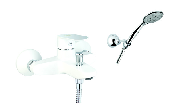 Смеситель для ванны Fiore KEVON CHIC 81WX8150, хром/белый. Фото 1