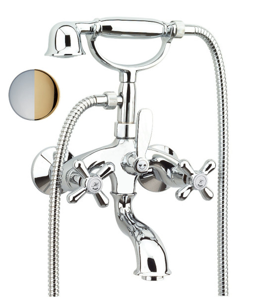 Смеситель для ванны Fiore MARGOT 26CO0610, хром/золото. Фото 1