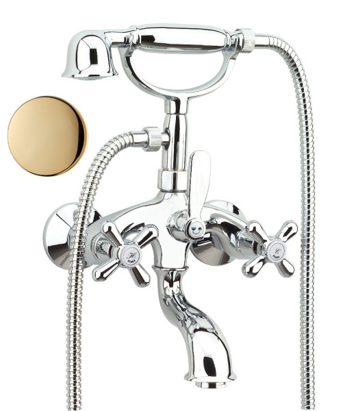 Смеситель для ванны Fiore MARGOT 26OO0610, золото. Фото 1