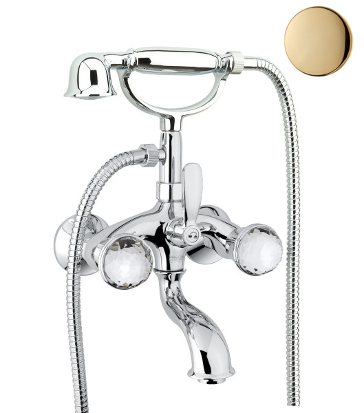 Смеситель для ванны Fiore XT SKY (SWAROVSKI®) 17OO0610, золото. Фото 1