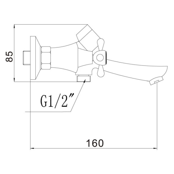 Смеситель для ванны Fmark FM2227, хром. Фото 2