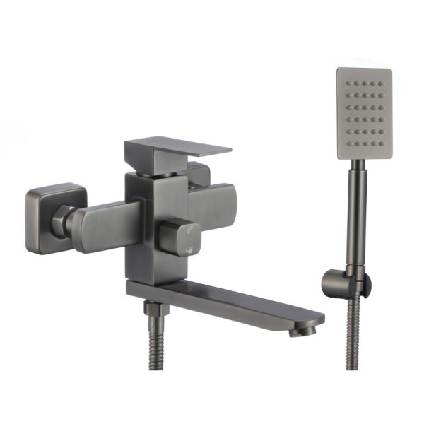 Смеситель для ванны Fmark FS8104Q, графит. Фото 1