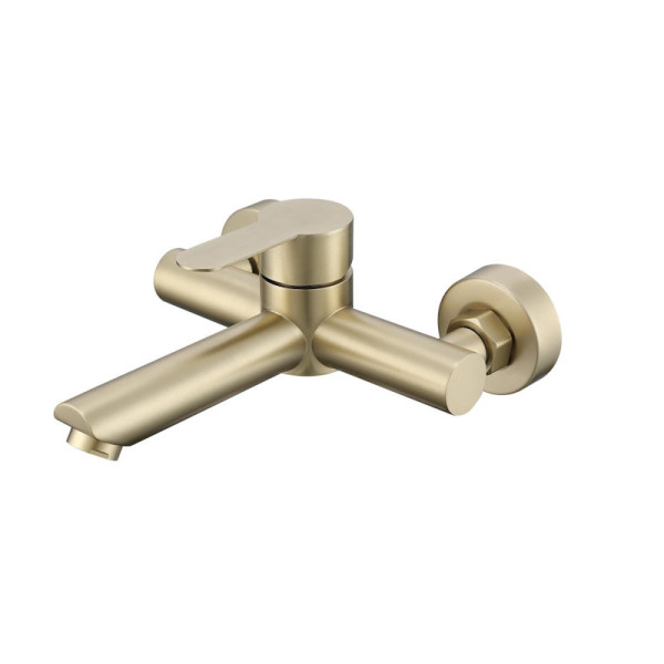 Смеситель для ванны Fmark FS8202C, матовое золото. Фото 1