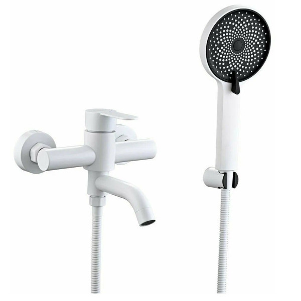 Смеситель для ванны Fmark FS8206W, белый. Фото 1