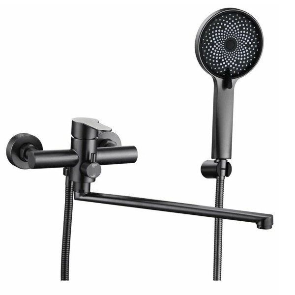 Смеситель для ванны Fmark FS8225Q, графит. Фото 1