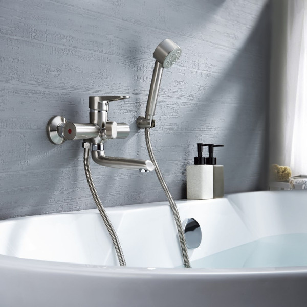 Смеситель для ванны G.Lauf NUD3-A045KH, сатин. Фото 3