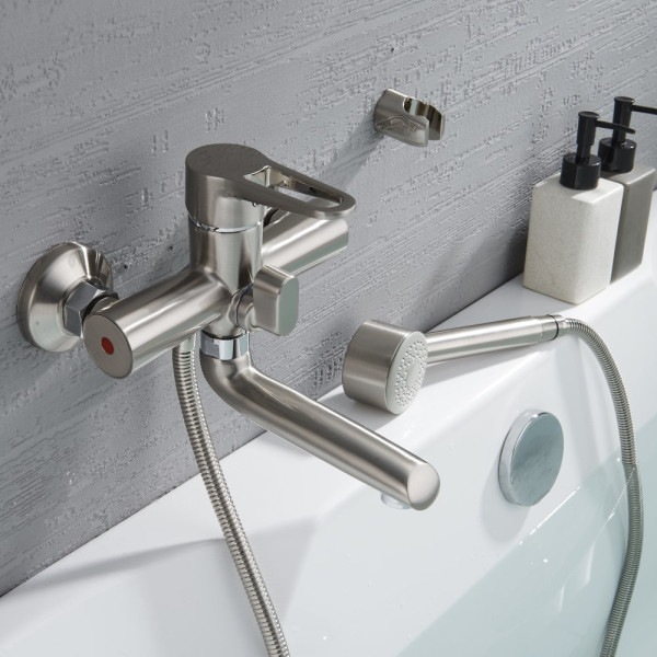 Смеситель для ванны G.Lauf NUD3-A045KH, сатин. Фото 4