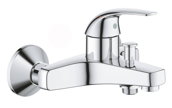 Смеситель для ванны GROHE BauCurve, настенный монтаж, хром (23599000). Фото 1