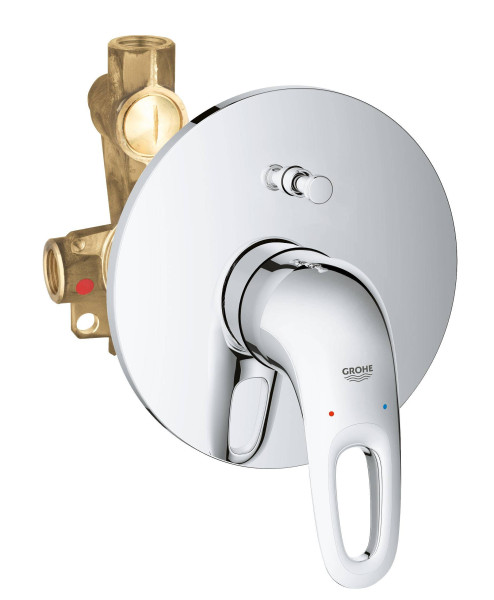 Смеситель для ванны Grohe Eurostyle new (внешняя и встраиваемая части), хром (33637003). Фото 1