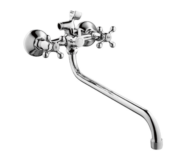 Смеситель для ванны Haiba HB2208-2, хром. Фото 1