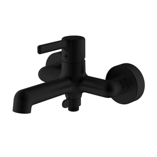 Смеситель для ванны Haiba HB60814-7, черный. Фото 1