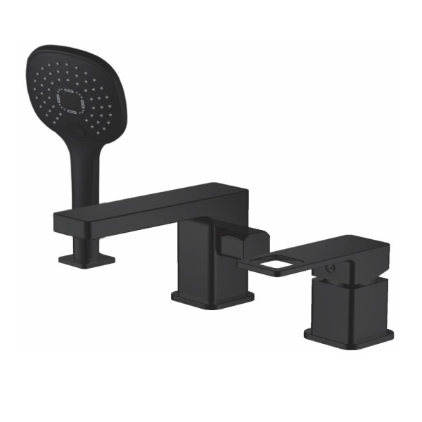 Смеситель для ванны Haiba HB80615-7, черный. Фото 1