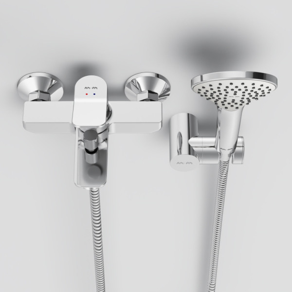 Смеситель для ванны и душа c душевым набором. Фото 4