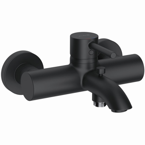 Смеситель для ванны и душа KLUDI BOZZ черный матовый (386913976). Фото 1