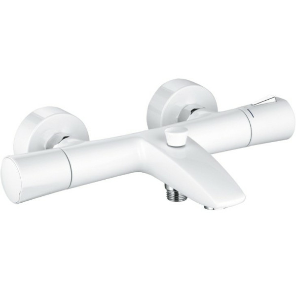 Смеситель для ванны и душа KLUDI ZENTA DN 15 с термостатом, белый/хром (351019138). Фото 1