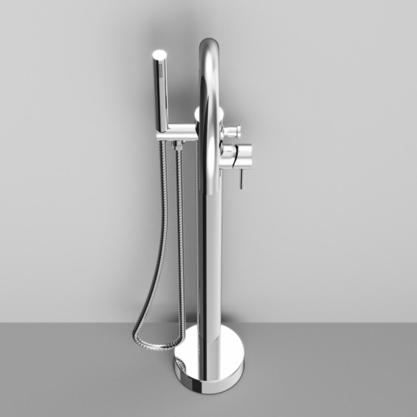 Смеситель для ванны и душа, отдельностоящий. Фото 4