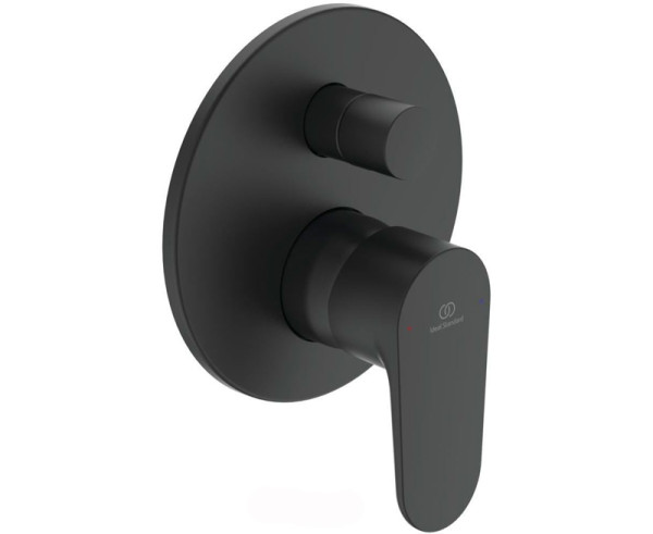 Смеситель для ванны Ideal Standard Silk Black Cerafine O, черный матовый (со скрытой частью), A7193XG. Фото 1