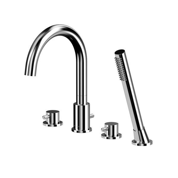 Смеситель для ванны на 4 отверстия WHITECROSS Y Y1232CR (хром). Фото 1