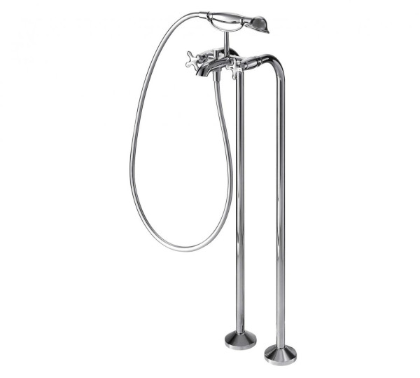 Смеситель для ванны напольный Bravat Summer Rain F677111C-B, хром. Фото 1