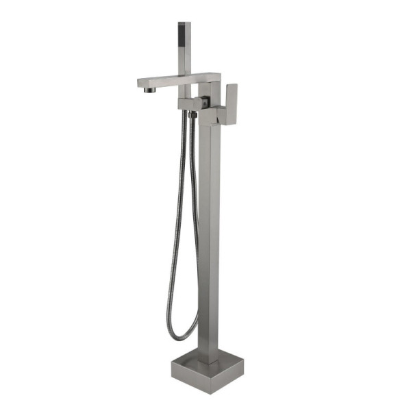 Смеситель для ванны напольный Savol S-SUS8803L, сатин. Фото 1