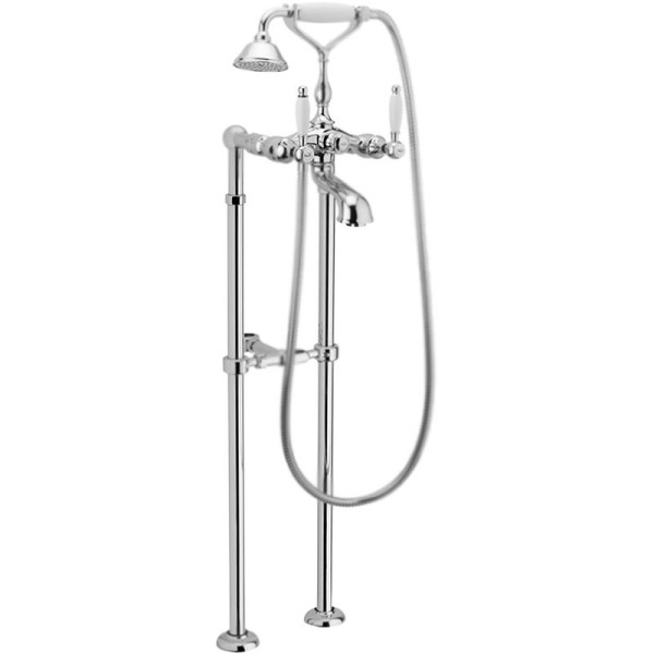 Смеситель для ванны напольный Webert Dorian DO720801015, хром. Фото 1