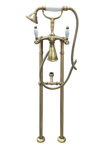 Смеситель для ванны напольный Webert Dorian DO720801065, бронза. Фото 1