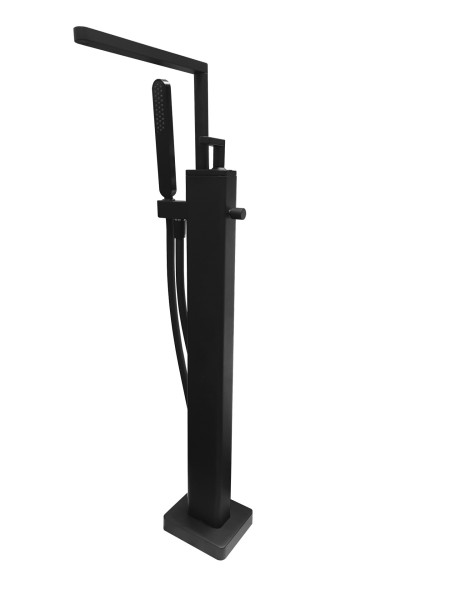 Смеситель для ванны напольный Webert Living LV851101560, черный. Фото 1