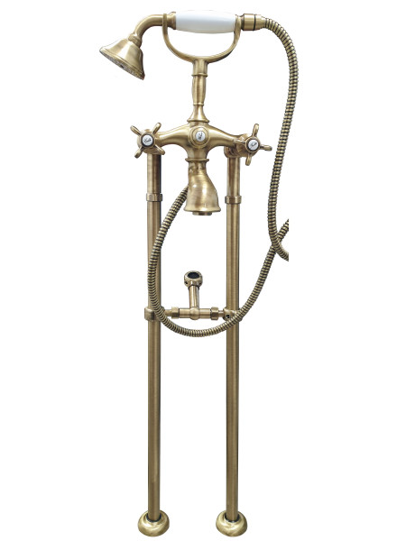 Смеситель для ванны напольный Webert Ottocento OT720801065, бронза. Фото 1