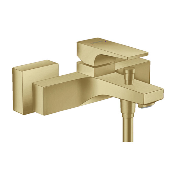 Смеситель для ванны, однорычажный, внешнего монтажа, с рычажной рукояткой, шлифованная бронза 32540140 Metropol. Фото 1