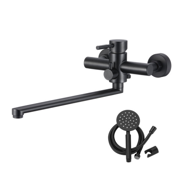 Смеситель для ванны Olive s BALEAR 13221BLB, черный. Фото 1