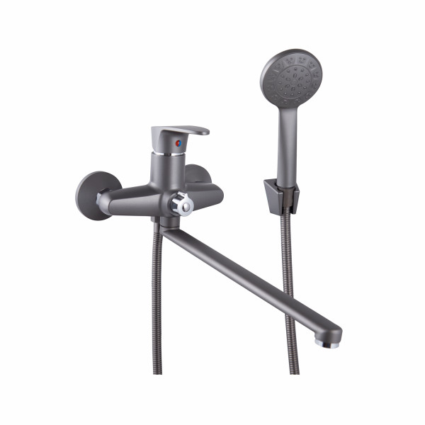 Смеситель для ванны PLstart PL2205-17, графит. Фото 1