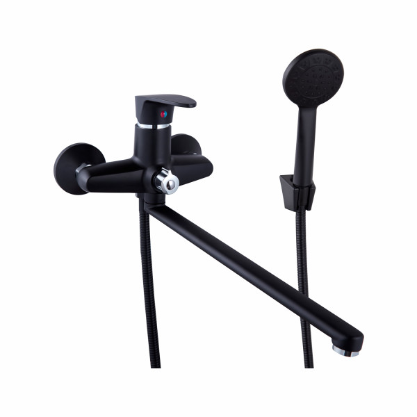 Смеситель для ванны PLstart PL2205-7, чёрный. Фото 1