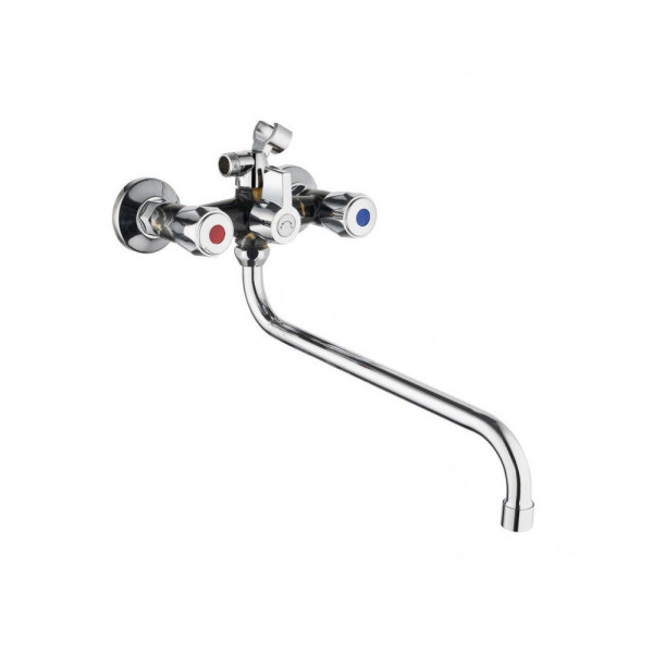 Смеситель для ванны PLstart PL2210-25, хром/мрамор. Фото 1