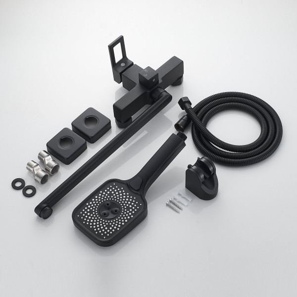 Смеситель для ванны Raffine F2296H, черный. Фото 3