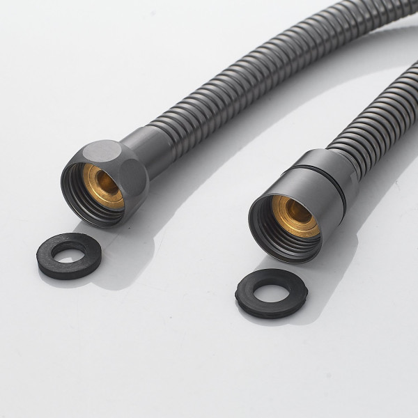 Смеситель для ванны Raffine F2296T, оружейная сталь. Фото 5