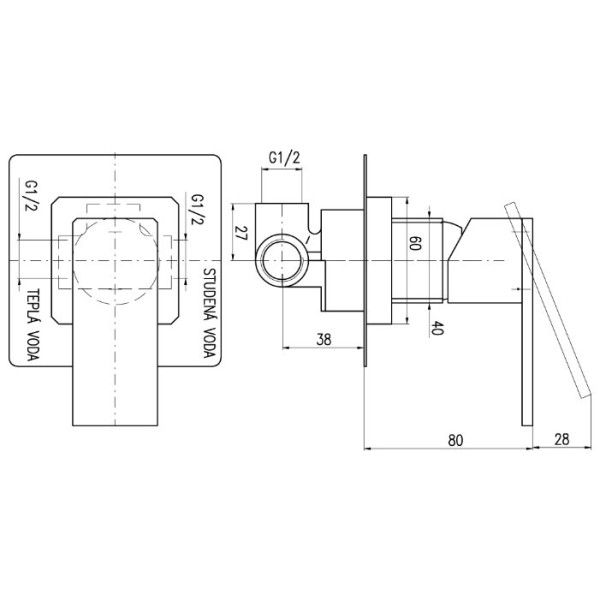 Смеситель для ванны Rav Slezak Loira LR583. Фото 2