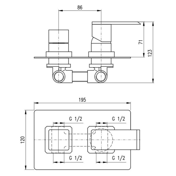 Смеситель для ванны Rav Slezak Loira LR586KZ. Фото 2