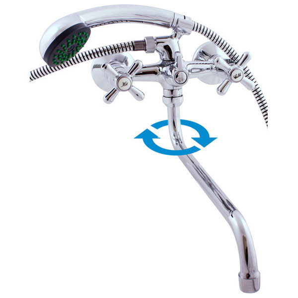 Смеситель для ванны Rav Slezak Morava MK153.5/1. Фото 1