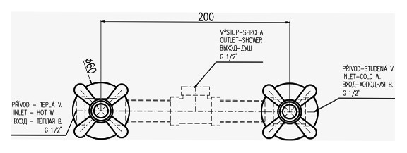 Смеситель для ванны Rav Slezak Morava MK683. Фото 3