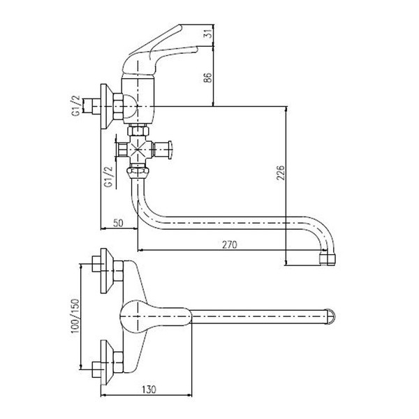 Смеситель для ванны Rav Slezak Sazava SA556.5. Фото 3