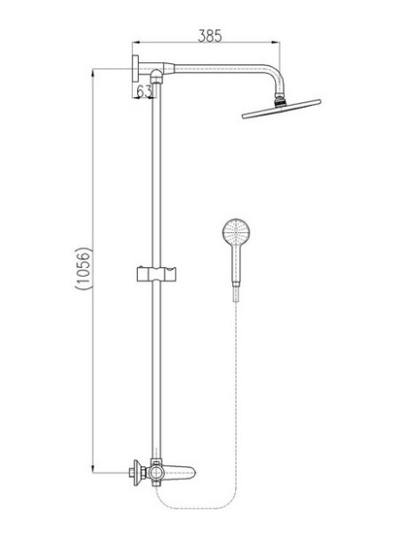Смеситель для ванны Rav Slezak Tigris TG182.5/4. Фото 2
