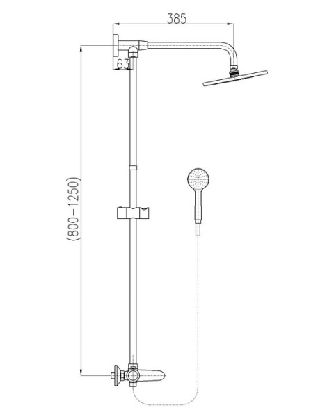 Смеситель для ванны Rav Slezak Tigris TG182.5/5. Фото 2