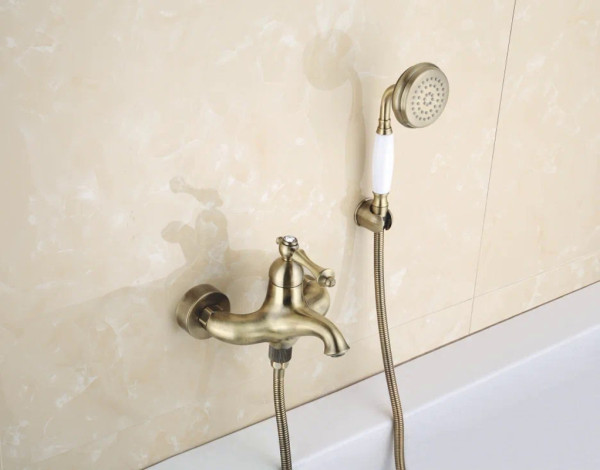 Смеситель для ванны Rose R0102Q, бронза. Фото 3