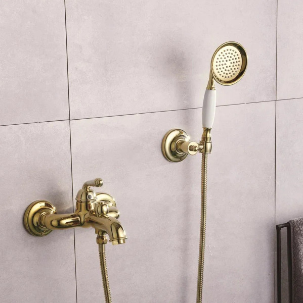 Смеситель для ванны Rose R0202E, золото. Фото 3