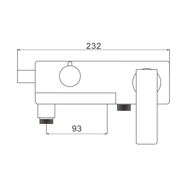 Смеситель для ванны Rose R1402F, белый/хром. Фото 2